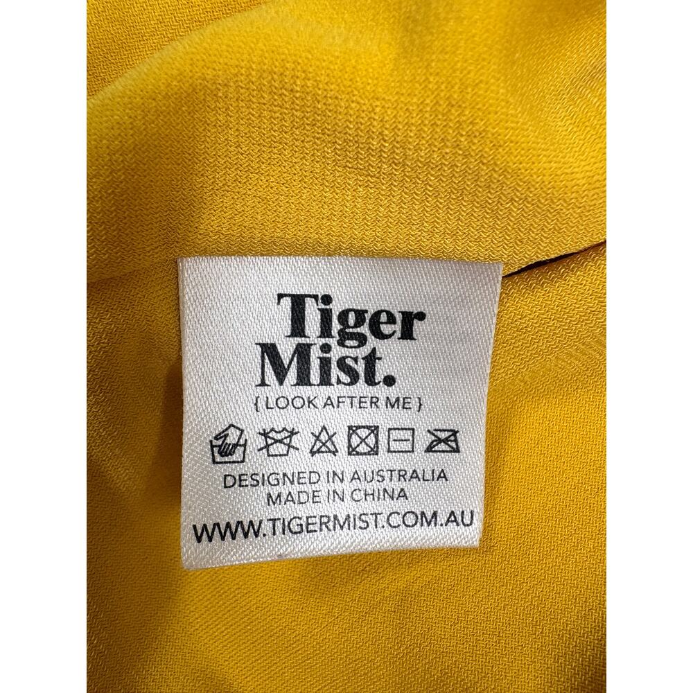 Sunshine Yellow Ruched Bodycon Mini Dress Open Back Knot Detail Y2K Going Out - Picture 15 of 16